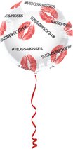 Folat - Folieballon Hugs & Kisses - 45 cm