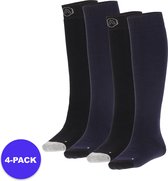 Apollo (Sports) - Skisokken kind - Plain - Unisex - Blauw - 23/26 - 4-Pack - Voordeelpakket