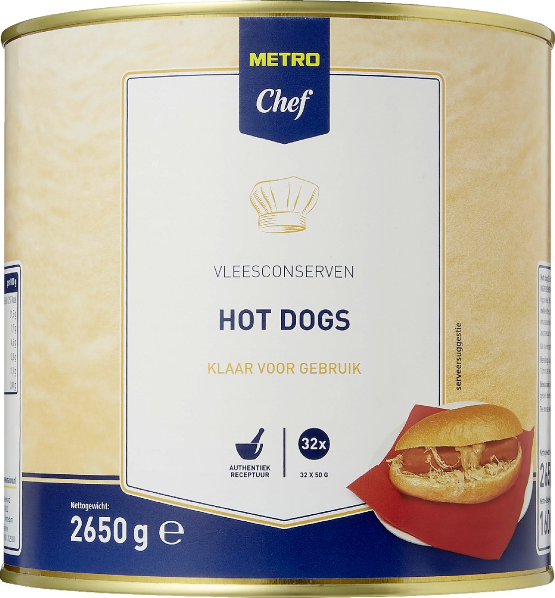 METRO Chef Hot dogs 32 x 50 gram
