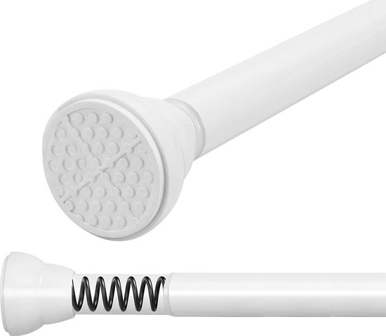 Tringle à Rideau Extensible PLAY IT - 167-300cm - Tringle à Rideau Autocollante - Wit