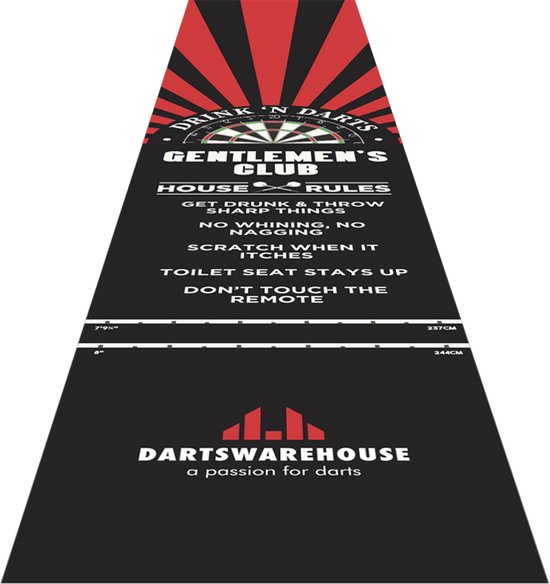 DWH Gentlemens Club Dartmat 300x60 van DWH — afbeelding 3
