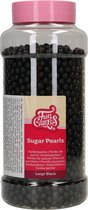FunCakes Suikerparels Large - Zwart - 800g - Sprinkles Taartdecoratie