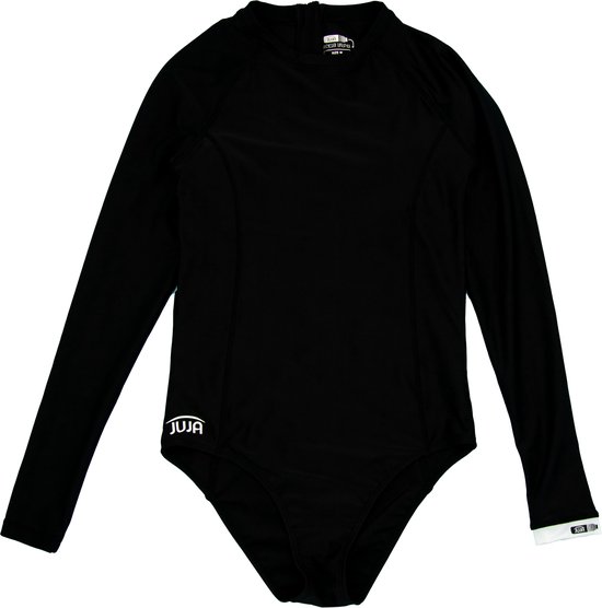JUJA - UV-Zwempak met lange mouwen voor vrouwen - UPF50+ - Solid - Zwart - maat XS (34)