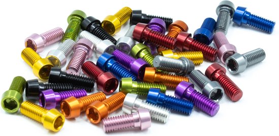 JRC-Components Bottle Cage Bolts | 4pcs Red — afbeelding 2