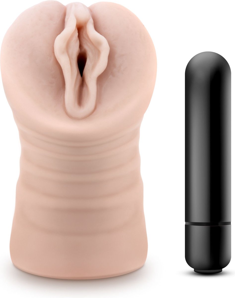 M for Men - Sofia Masturbator With Bullet Vibrator- Vagina