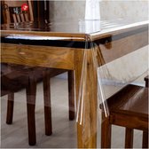Protège Table Transparent 100x170CM - Épaisseur 0,17 mm - Facile à Nettoyer et Imperméable - Protège Table - Haute Qualité - Toile cirée - Nappes