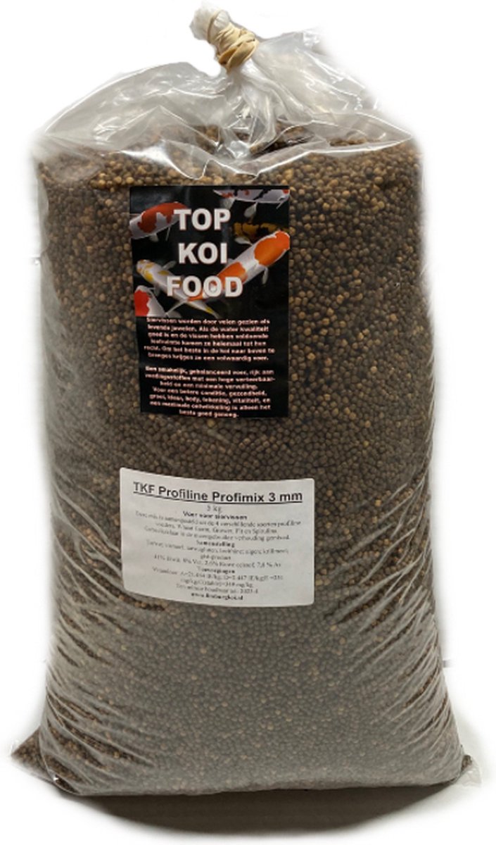 TKF Profiline Mix 3 mm 5 kg zak, Gevorderd Koivoer voor japanse Koi Karper vissen