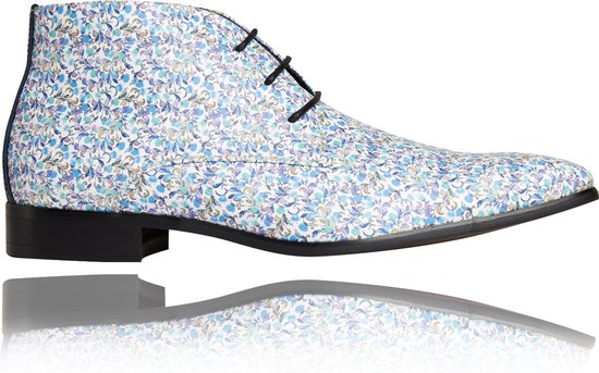 Bluasis High - Maat 44 - Lureaux - Kleurrijke Schoenen Voor Heren - Veterschoenen Met Print