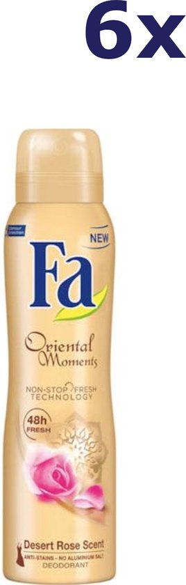 Fa Oriental Moments - Deodorant Spray - Voordeelverpakking - 6 x 150 ml - Fa