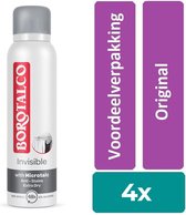 Borotalco Invisible spray - 4 stuks - voordeelverpakking