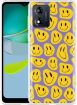 Cazy Hoesje geschikt voor Motorola Moto E13 4G Smileys