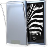 kwmobile Case geschikt voor Apple iPod Nano 7 - Silicone Backcover beschermhoes - Hoesje in mat transparant