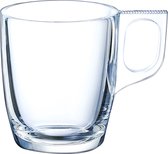 Arcoroc Espresso glazen - 6x - transparant glas - 4 x 6 cm - 90 ml