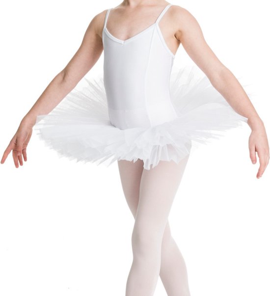 Dancer Dancewear® Tutu kind WIT | Echte professionele ballet tutu | Tutu ballet kind | Balletpak met tutu | 