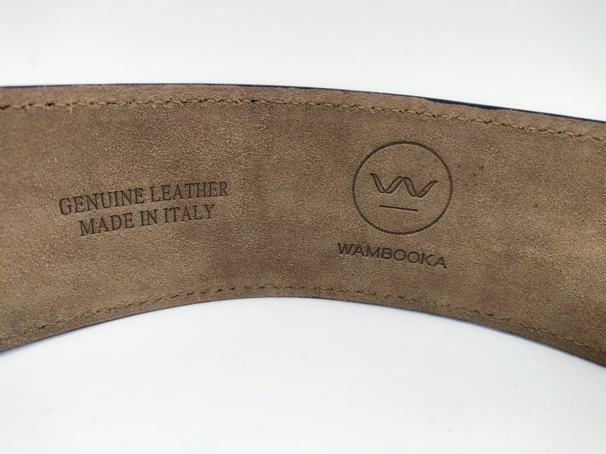 WAMBOOKA NATIVO Guitar strap Lederen gitaar riem met plectrum houder