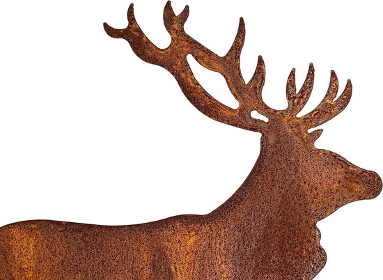 Blümelhuber Tuinfiguur van metaal in roestlook - Hondenfiguur in roest - Buitendecoratie voor tuin, bloembed of voordeur Blümelhuber Tuinfiguur van metaal in roestlook - Hondenfiguur in roest - Buitendecoratie voor tuin, bloembed of voordeur