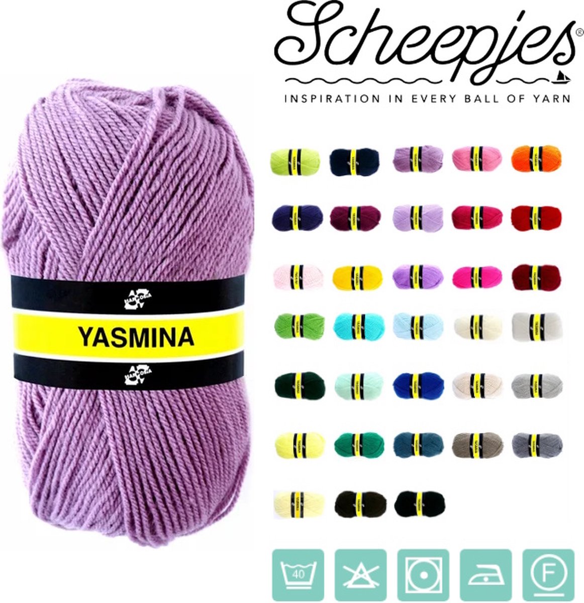 Scheepjes - Yasmina - 1183 Licht paars - set van 25 bollen x 40 gram