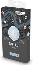 MiLi MiTag iOS FindMy Bluetooth Tracker met Sleutelhanger Zwart 4-Pack