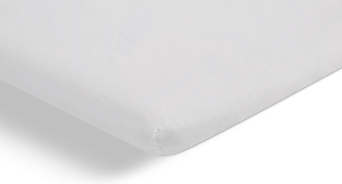 Beter Bed Select Perkal Hoeslaken Splittopper - 160 x 210/220 cm - 100% Katoen Percale - Matrasbeschermer - Matrashoes - Wit