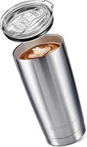 De originele drinkbeker thermobeker roestvrij staal 590ml - TOP TUMBLER | thermobeker voor de auto | thermobeker met deksel, thermobeker, thermobeker, thermobeker, thermocup, tumbler cup