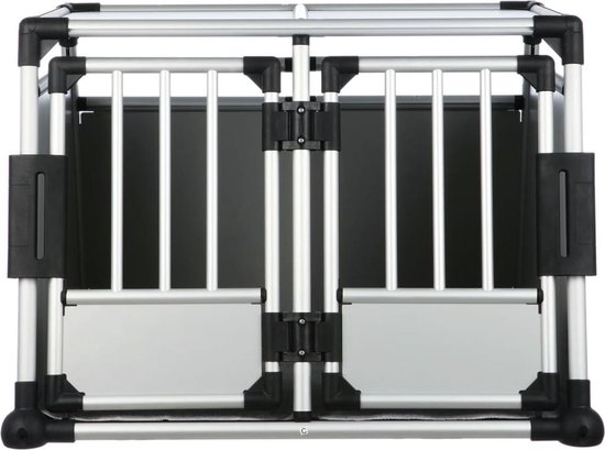 Trixie Transport Box Aluminium Double - Cage de transport - 95 cm x 69 cm x  88 cm -... | bol.com