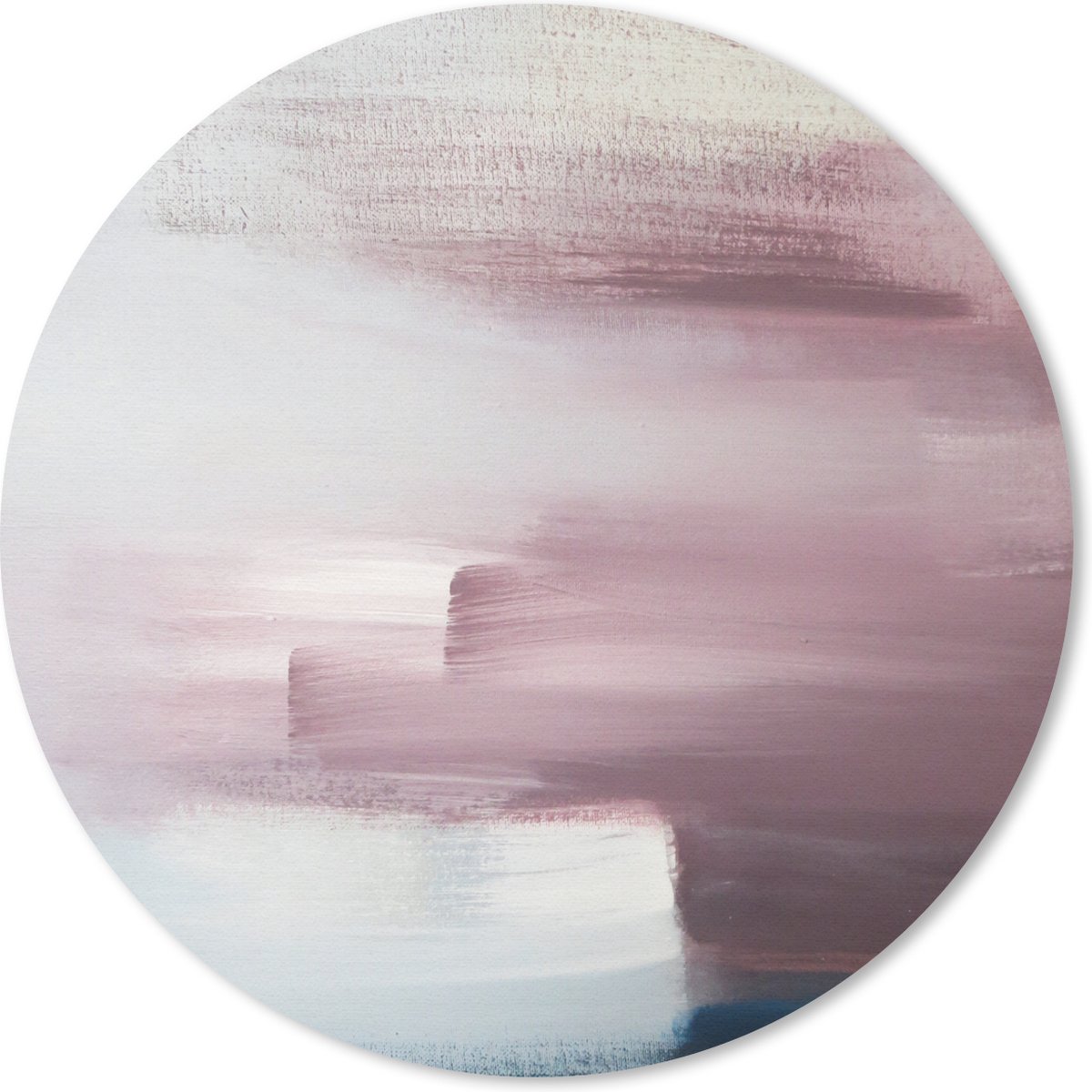 Muismat rond 40x40 cm - Mousepad Schilderij - Olieverf - Abstract - Ronde muismatten