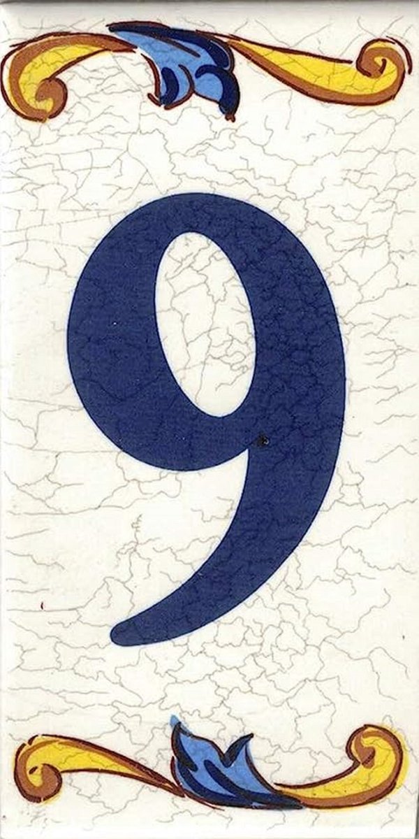 huisnummer 7.5 x 15 cm