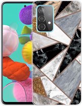 Coverup Marmer TPU Back Cover - Geschikt voor Samsung Galaxy A33 Hoesje - Grijs