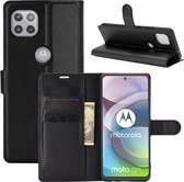 Coverup Book Case Geschikt voor Motorola Moto G 5G Hoesje - Zwart
