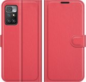 Coverup Book Case - Geschikt voor Xiaomi Redmi 10 Hoesje - Rood