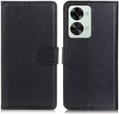 Coverup Book Case - Geschikt voor OnePlus Nord 2T Hoesje - Zwart