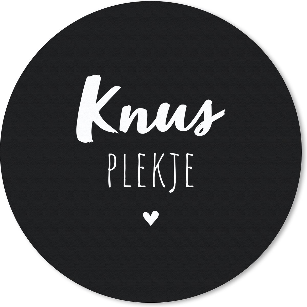 Muismat rond 30x30 cm - Mousepad Thuis - Quotes - Knus plekje - Tekst - Ronde muismatten