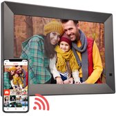 Digitale Fotolijst Met WIFI en Frameo App - Digitaal Fotolijstje 10.1 inch. - IPS Touchscreen - Zwart