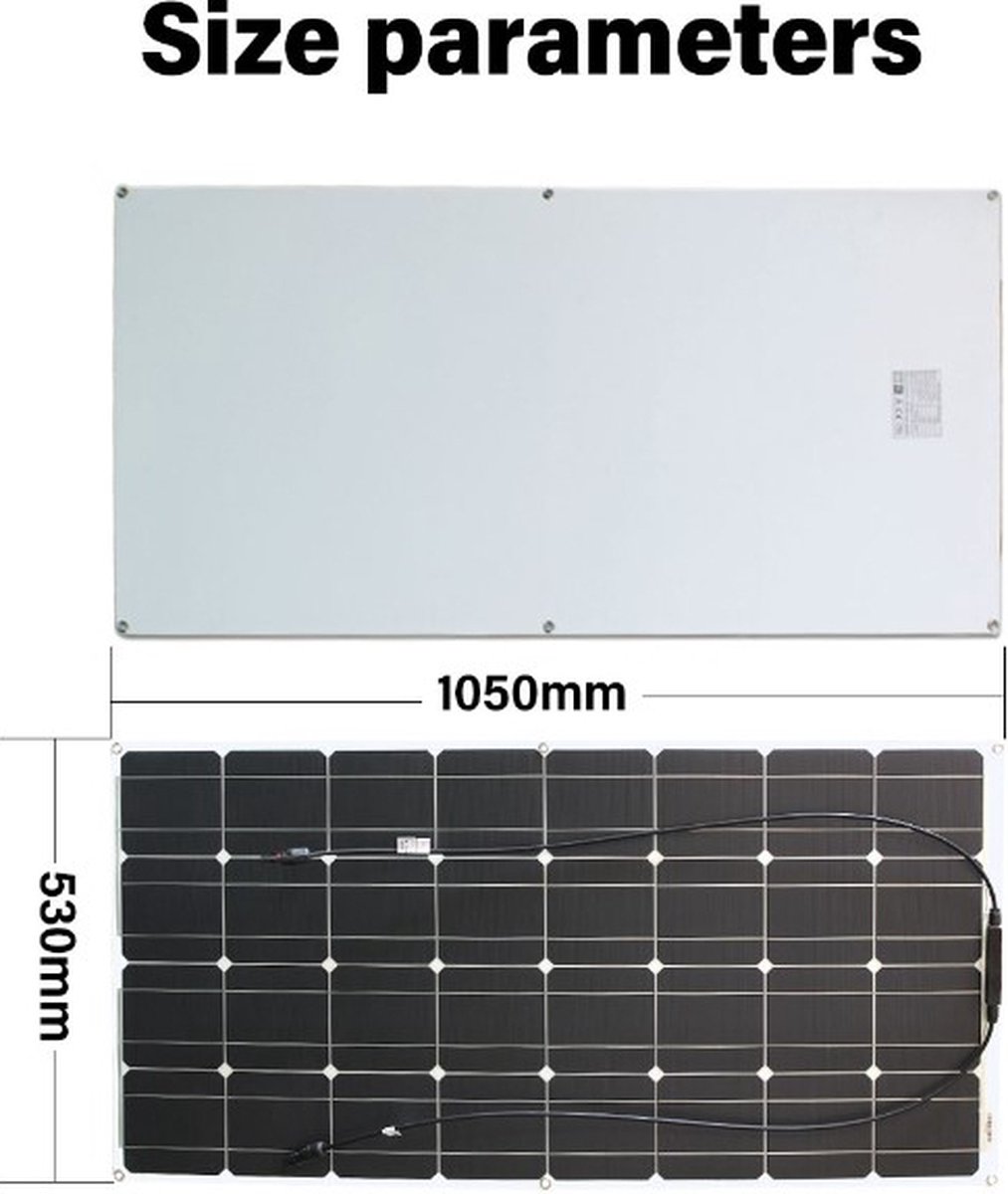 Compleet 200W zonnepanelen pakket Plug and Play voor Camper Boot