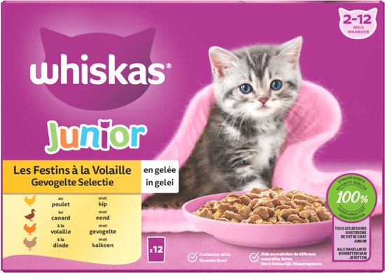 Pâtée pour chat Junior à la volaille WHISKAS