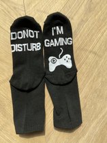 Do Not Disturb I'm Gaming Unisex Maat 38-42 - Geen Anti-Slip - Lange Enkelsokken