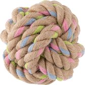 Beco Hemp Chunky - Bal voor honden van duurzaam henneptouw - Twee maten verkrijgbaar - Voor Zachte tot Gematigde Kauwers - Small - 7,5 cm