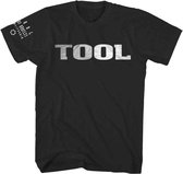 Tool - Metallic Silver Logo Heren T-shirt - S - Zwart