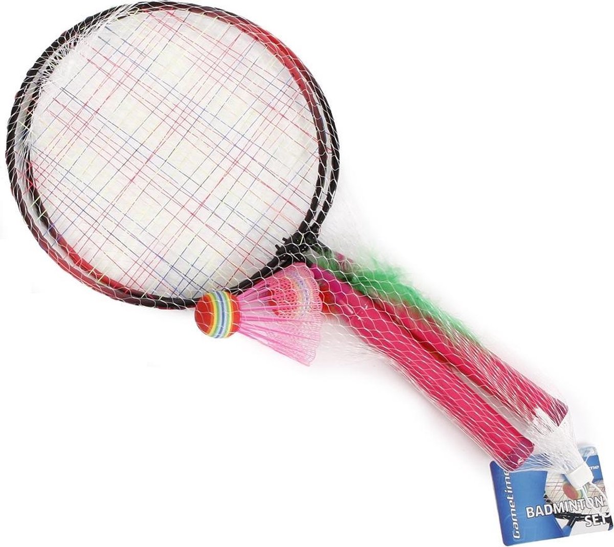 Gametime Badmintonset Met Shuttle 44 X 22 Cm Roze 4-delig
