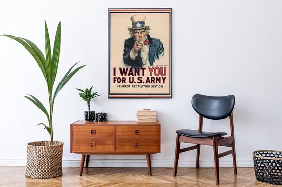 Bol Com Poster Uncle Sam Eerste Wereldoorlog Large 70x50 I Want You For U S Army