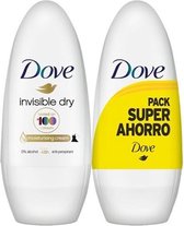 Dove Invisible Dry Deo Roll-On 2x50ml