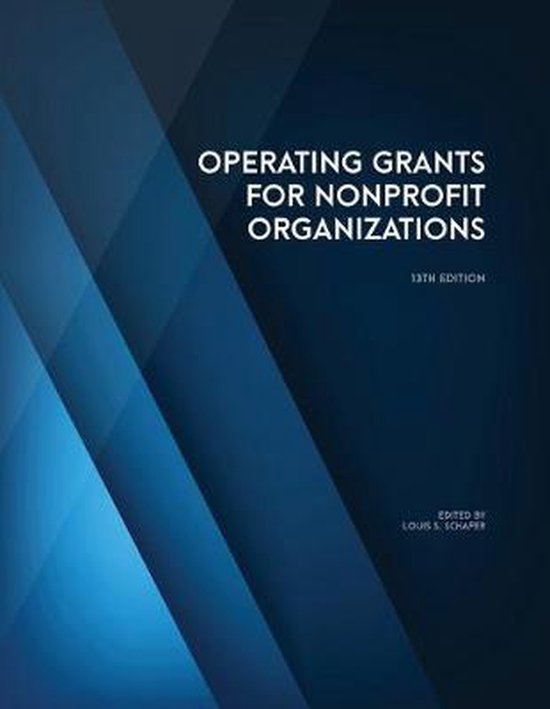 Operating Grants for Nonprofit Organizations - cover
