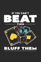 Beat them bluff them: 6x9 Poker - grid - squared paper - notebook - notes
