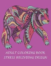 Adult coloring book stress relivieng design