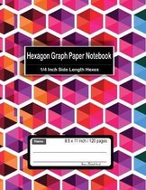 Hexagon Graph Paper Notebook: 1/4 Inch Side Length Hexes