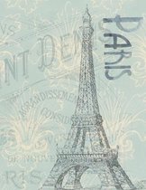 Paris France Eiffel Tower Notebook