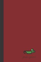 green iguana: small lined Iguana Notebook / Travel Journal to write in (6'' x 9'') 120 pages