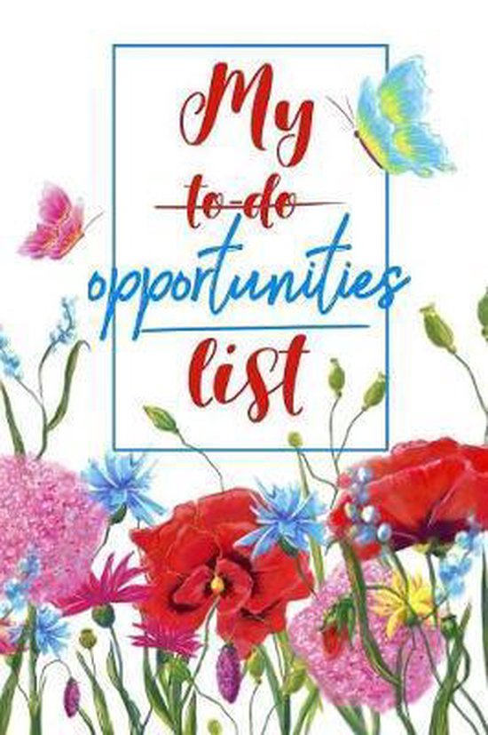 My to-do opportunities list - cover