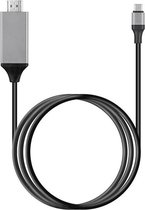 USB-C Naar HDMI Kabel - Type C Naar HDMI Kabel - 4K HD Resolutie - Kabellengte: 2M - Space Grey - XZ Technologies