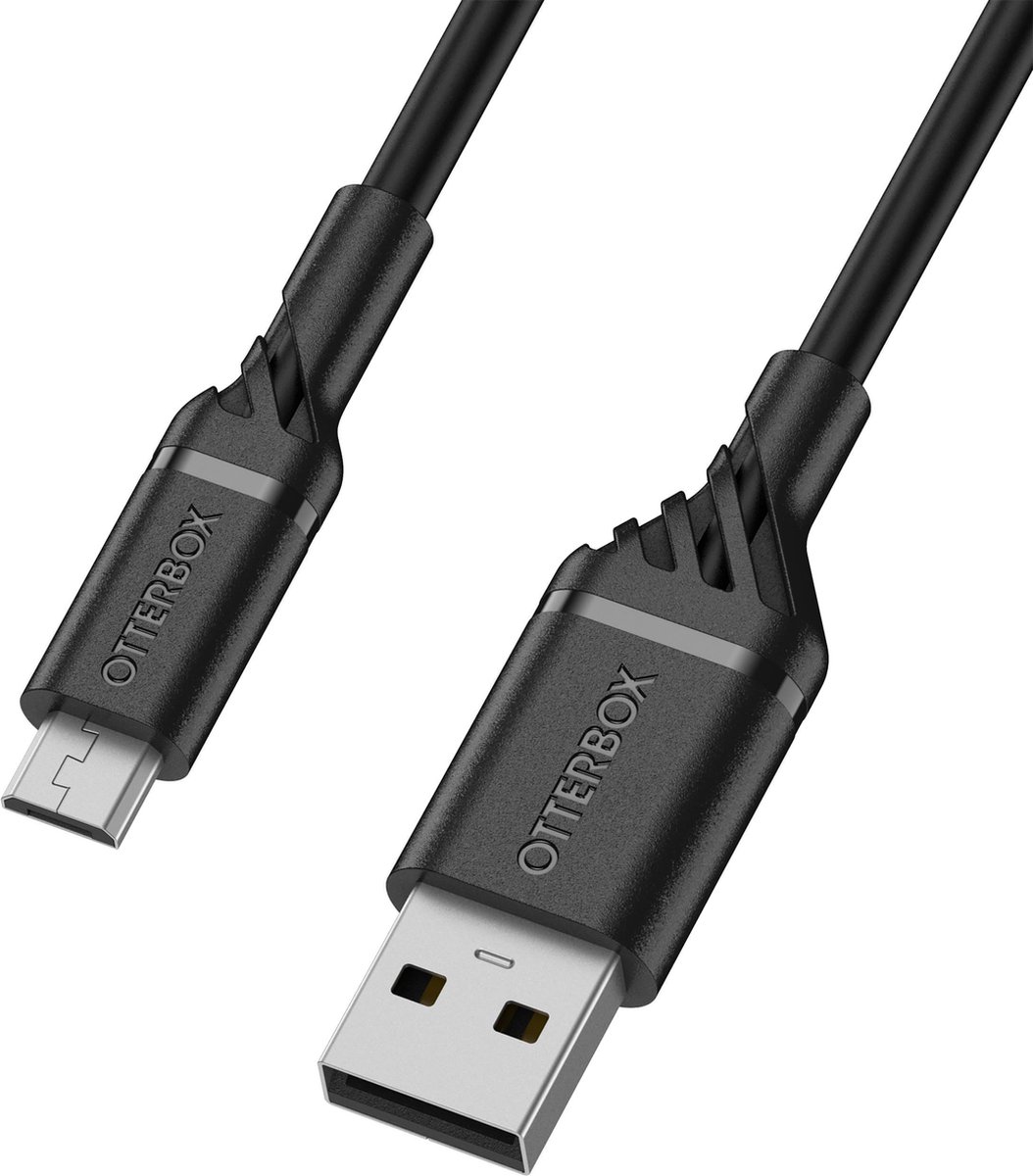 Image of Otterbox 3A USB-A naar Micro USB Kabel 1 Meter Zwart